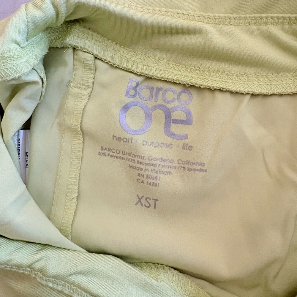 Barco One Light Green/yellow Scrub Pants